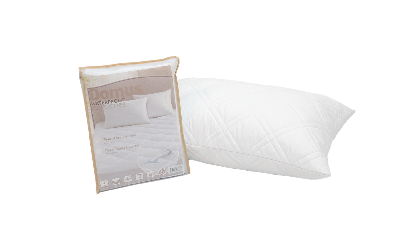 Domus Waterproof Pillow Protector with Zipper