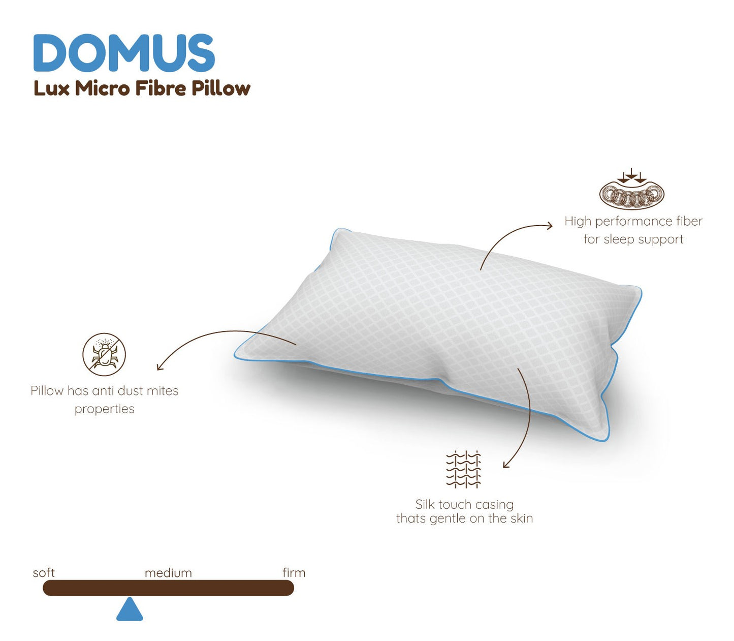 Domus Luxury Micro Fiber Pillow