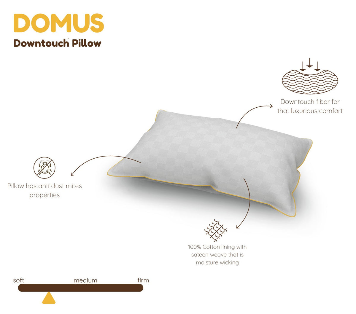 Domus Down Touch Pillow Ekohome
