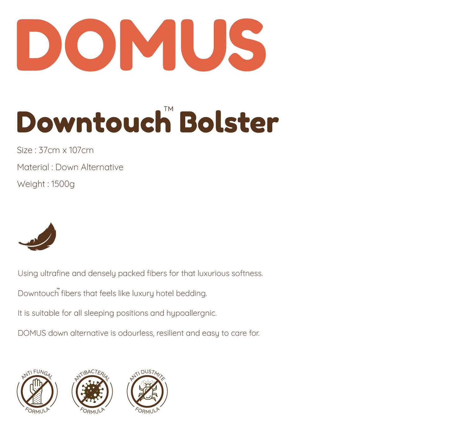 Domus Down Touch Bolster