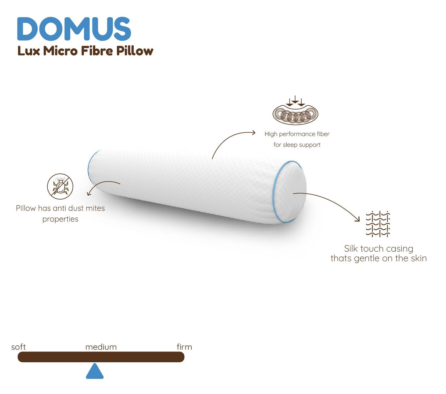 Domus Luxury Micro Fiber Bolster