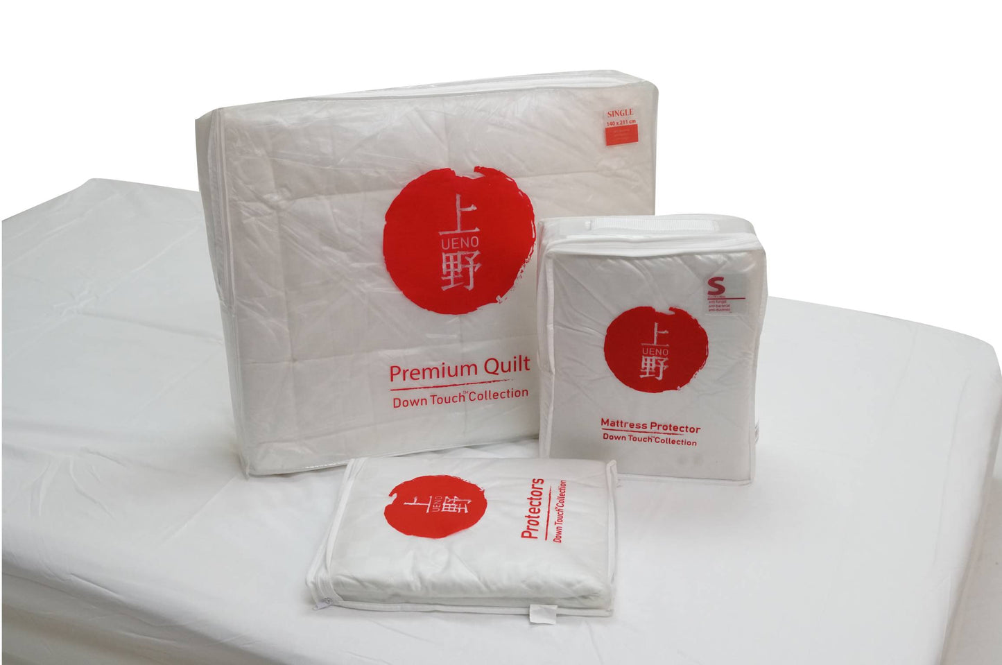 Ueno Down Touch Bolster Protector with Zipper