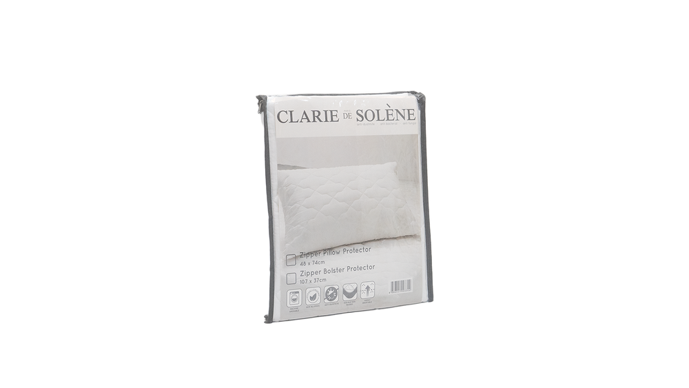 Clarie De Solene Bolster Protector with Zipper