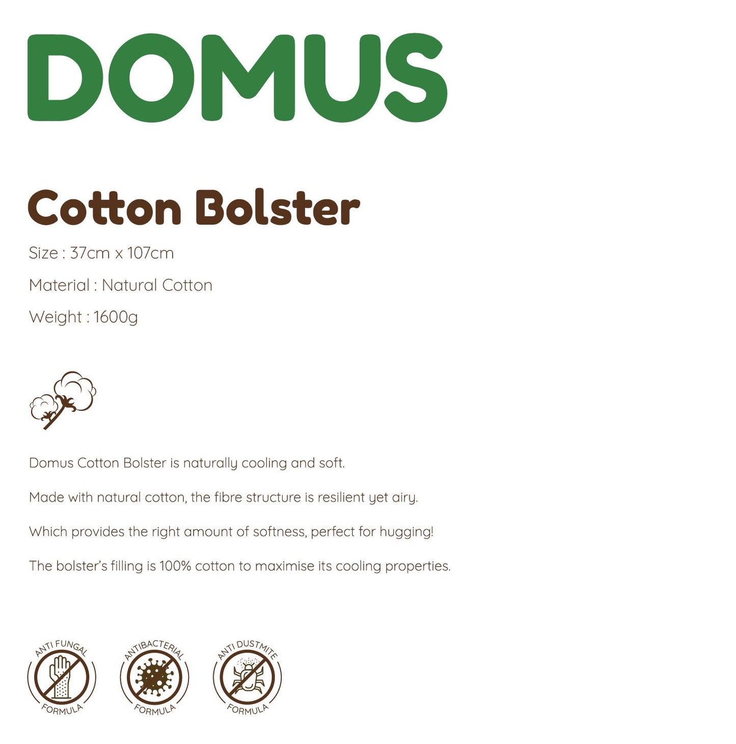 
                  
                    Domus Cotton Bolster
                  
                